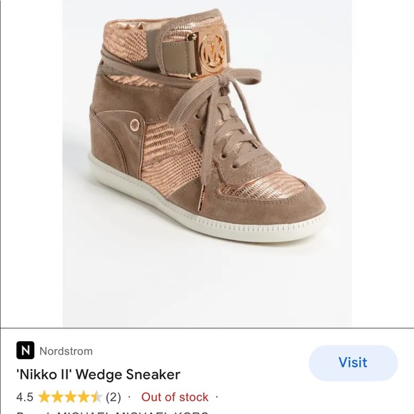 MICHAEL KORS size9 sold out Nikko II WedgeSneaker - Picture 5 of 15